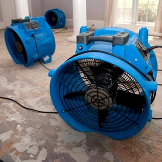 Office floor polishing